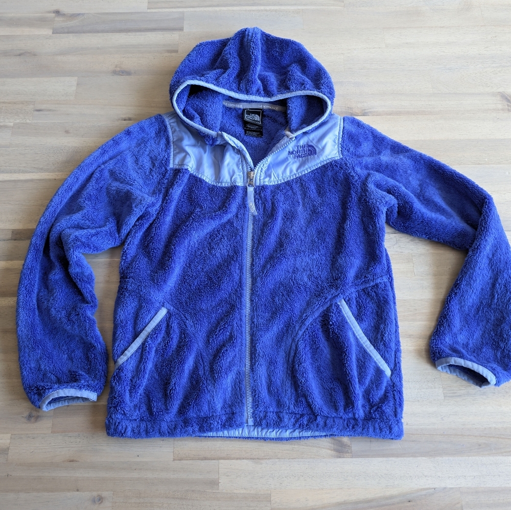The North Face Oso‎ Osito Fleece Girl's Jacket Sz M 10/12 Vibrant Blue